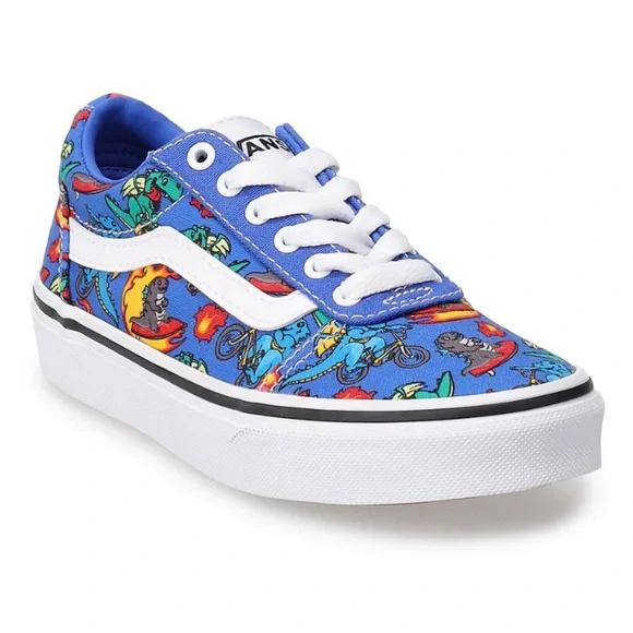 Vans Kids Ward Dragon Print Canvas Sneakers - Picture 1 of 5